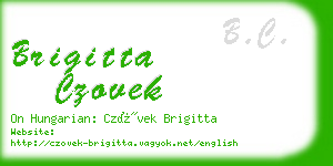 brigitta czovek business card